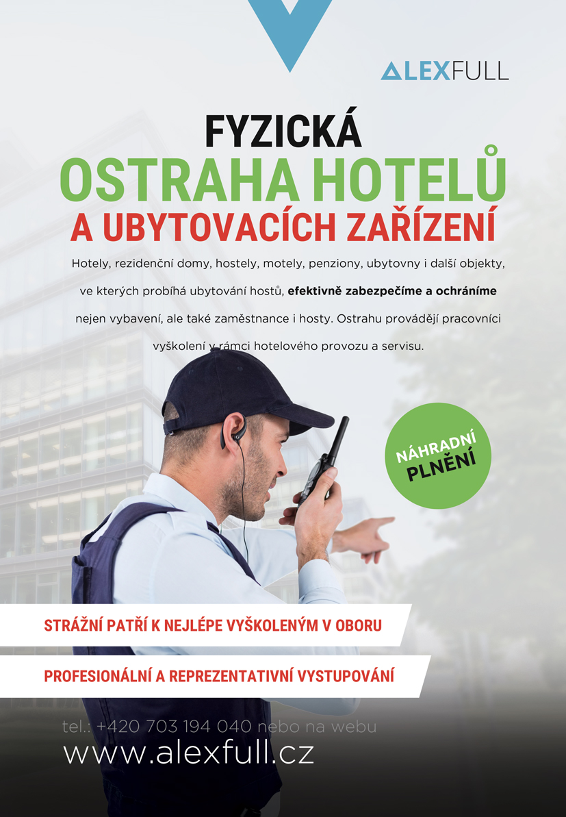 Fyzická ostraha hotelů a ubytovacích zařízení