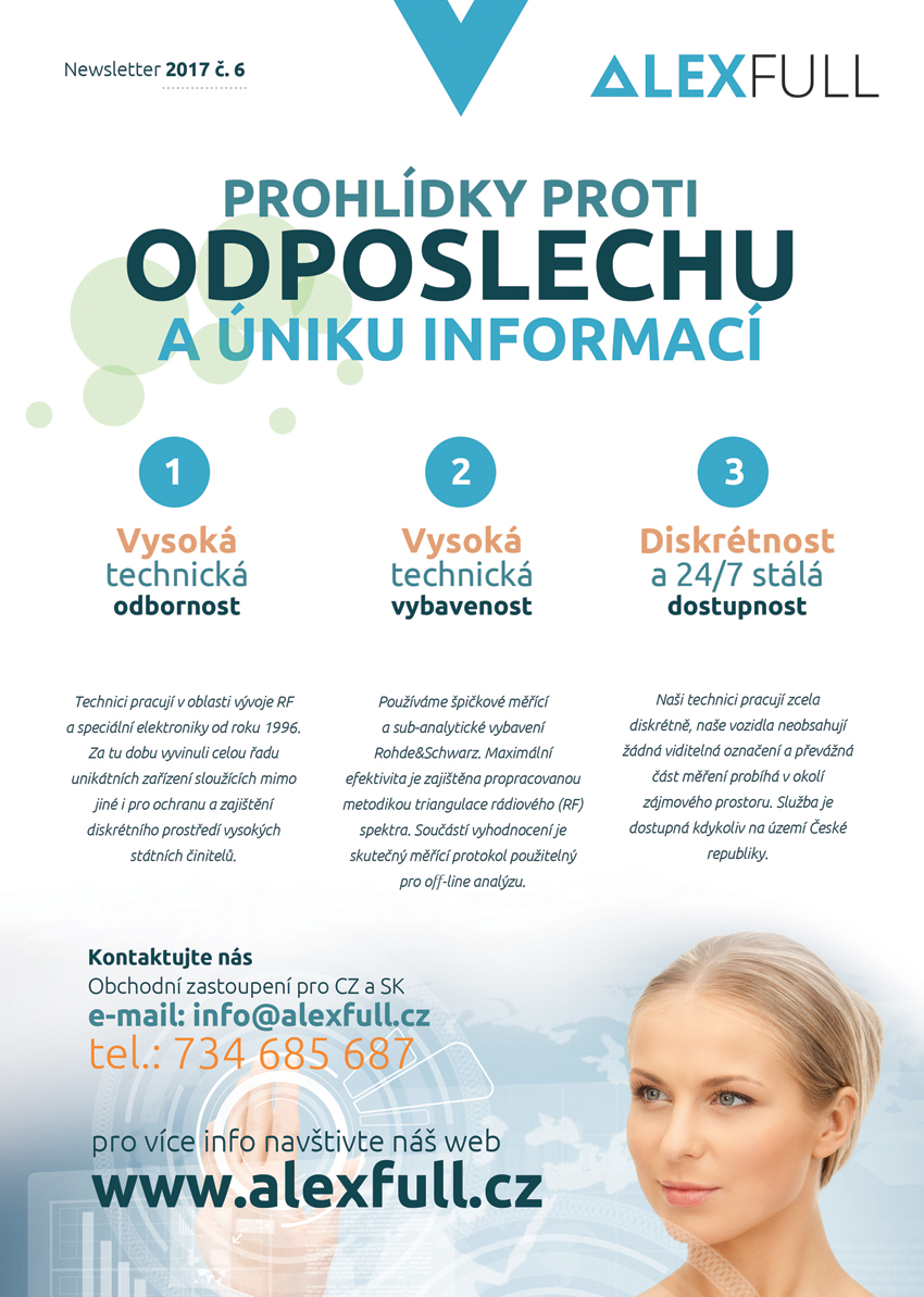 Prohlídky proti odposlechu a úniku informací
