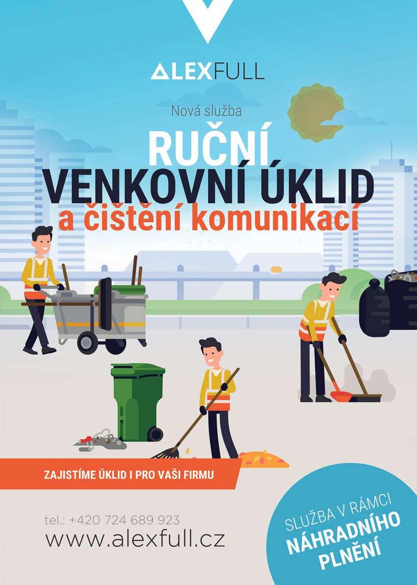 Ruční venkovní úklid a čištění komunikací